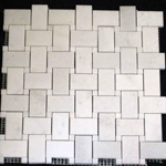 Mosaic Marble Tile St. Louis - Polished Marble Mosaic Tile Statuary White Statuary White Dot